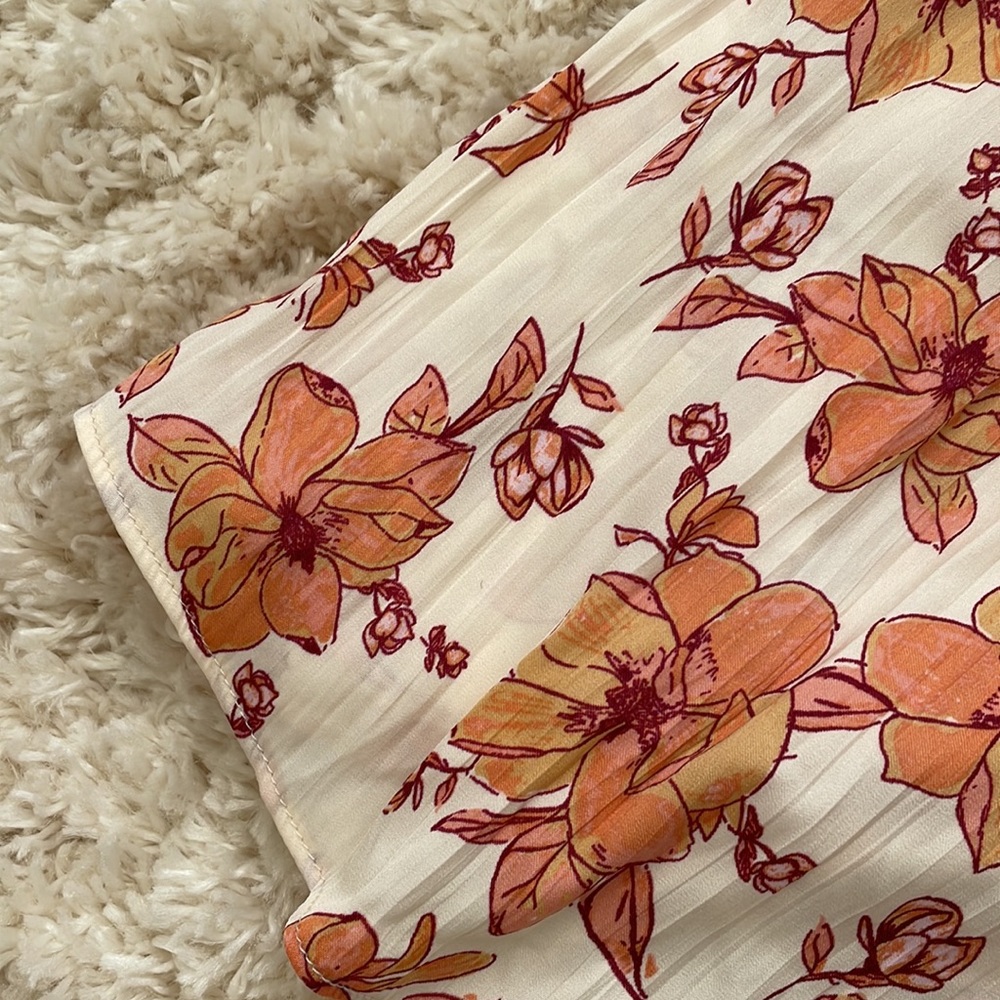 NWT Free People Ivory Combo Floral Tank Top Small - Picture 2 of 8